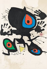 Joan MirÛ (1893-1983) Homage to MirÛ, 1973.