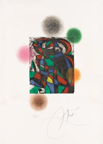 Joan MirÛ (1893-1983) Arlequin CrÈpusculaire, 1975.