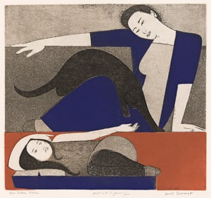 Will Barnet (1911-2012) Blue Robe, 1971.