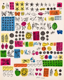Andy Warhol (1928-1987), Wrapping Paper, circa 1956.