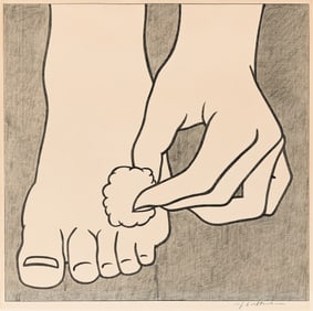 Roy Lichtenstein (1923-1997), Foot Medication Poster, 1963.