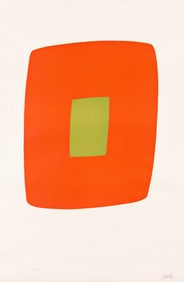 Ellsworth Kelly (1923-2015), Orange with Green (Orange avec Vert), 1964-65.