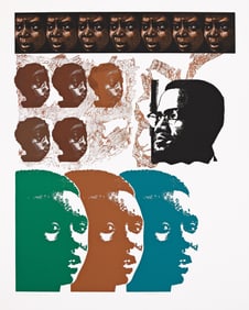 Elizabeth Catlett (1915-2012), Malcolm X Speaks for Us, 1969-2004.