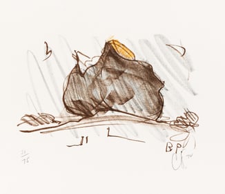 Claes Oldenburg (1929-2022), Colossal Baked Potato in Landscape, 1972.