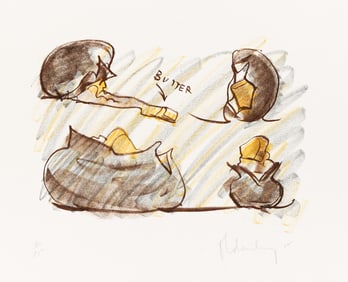 Claes Oldenburg (1929-2022), Baked Potato Studies, 1972.