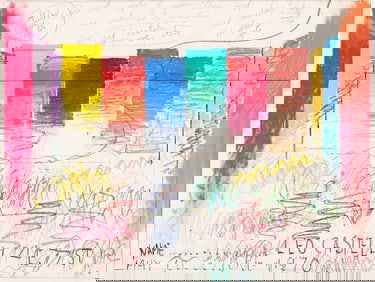 James Rosenquist (1933-2017), Study for "Horizon Home Sweet Home (Leo Castelli Gallery Poster)",