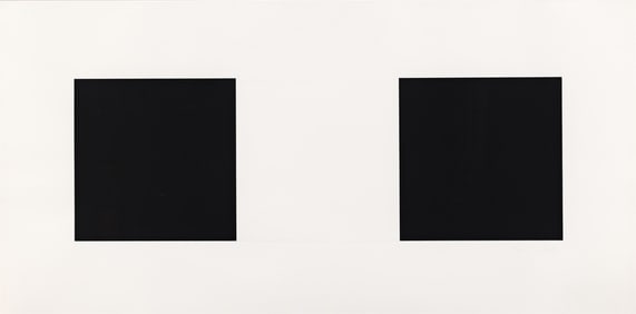 Ellsworth Kelly (1923-2015), Two Blacks and White, 1971-73.