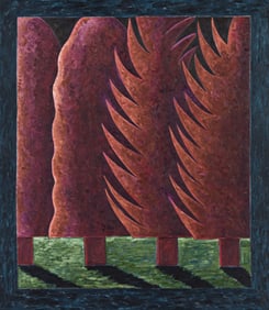 Rex Lau (b. 1947), Enter Strange Shapes (Four Trees), 1982-83.