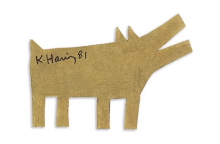 Keith Haring (1958-1990), Barking Dog, 1981.