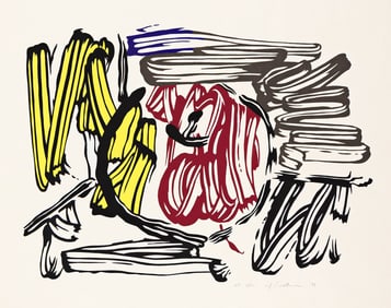 Roy Lichtenstein (1923-1997), Red and Yellow Apple, 1983.