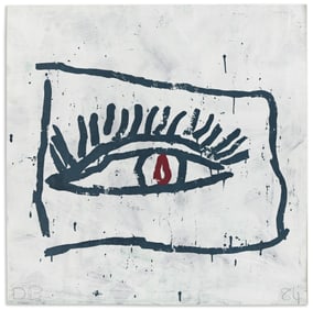 Donald Baechler (1956-2022), Untitled (Eye), 1984.