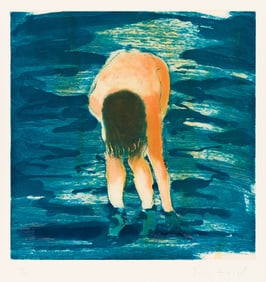 Eric Fischl (b. 1948), Untitled (Boy in Blue Water), 1989.
