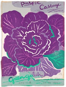 Mayumi Oda (b. 1941), Purple Cabbage, 1980.