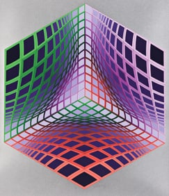Victor Vasarely (1906-1997), Test Tarka, 1990.