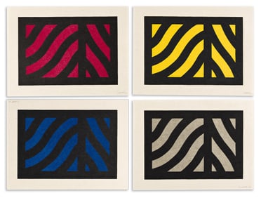 Sol LeWitt (1928-2007), Curvy Bands, 1996.