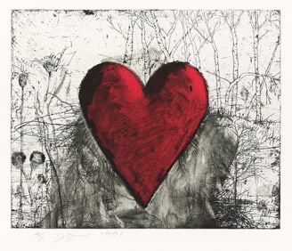 Jim Dine (b. 1935), The Little Heart in a Landscape, 1991.