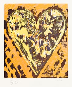 Jim Dine (b. 1935), Heart for Film Forum, 1993.