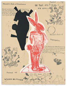 Jaune Quick-to-See Smith (1940-2025), In the Future we will all be Mixed Bloods and Mestizos, 1995.