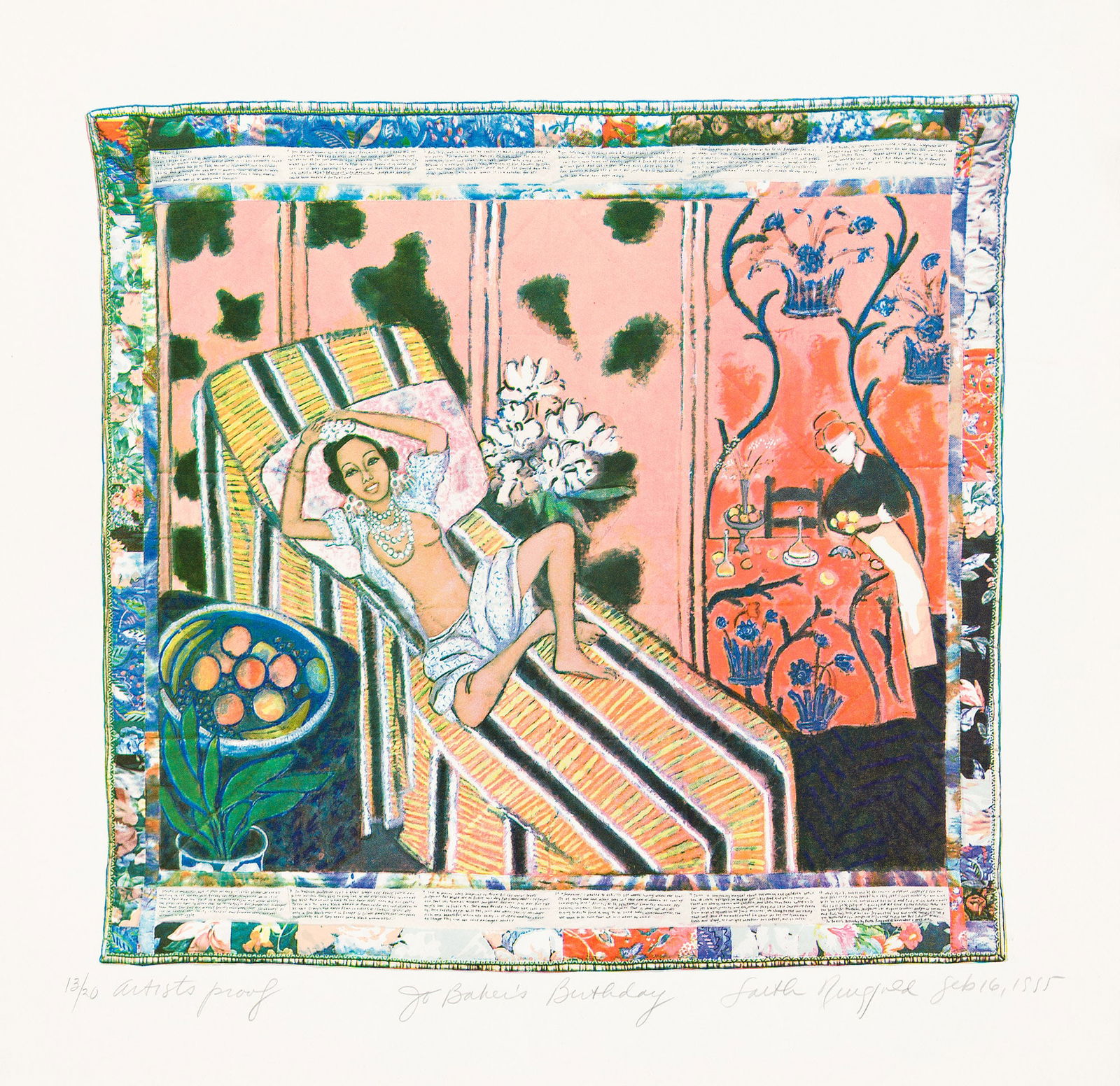 Faith Ringgold (1930-2024), Jo Baker's Birthday, 1995. (1 of 1)