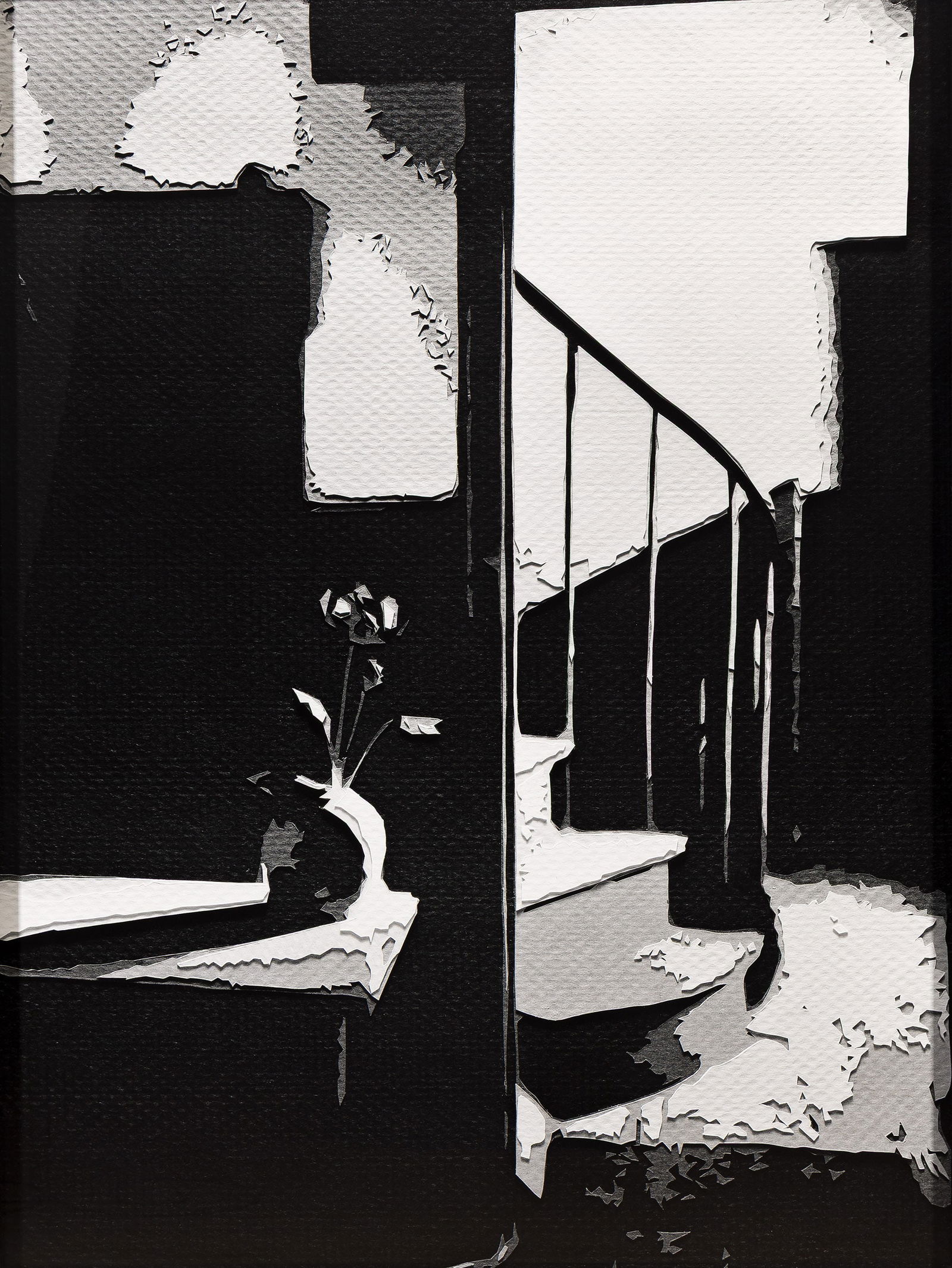 Vik Muniz (b. 1961), Chez Mondrian, Paris, after AndrÈ KertÈsz, 2008.: Vik Muniz(b. 1961)Chez Mondrian, Paris, after AndrÈ KertÈsz.Digital Gelatin Silver print mounted to acrylic, 2008.Signed and dated in felt-tip pen, and numbered 5/10 in typeset on the studio