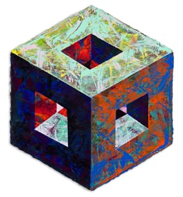 Al Loving (1935-2005), New Cube #3, 1999.