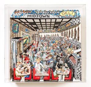 Red Grooms (b. 1937), Deli, 2004.