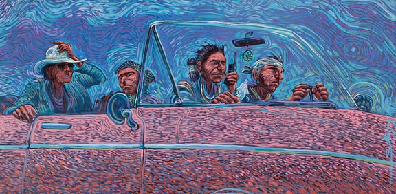 Shonto Begay (b. 1954), Late to the Feast, 2000.