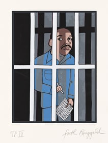 Faith Ringgold (1930-2024), Martin Luther King, Jr., Letter From Birmingham City Jail, 2007.
