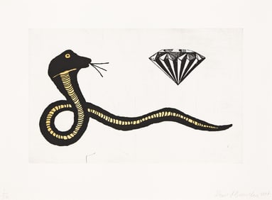 Donald Baechler (1956-2022), Diamond Snake, 2007.