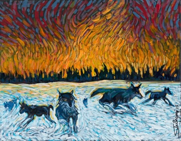 Shonto Begay (b. 1954), Between Fire and Ice, 2015.