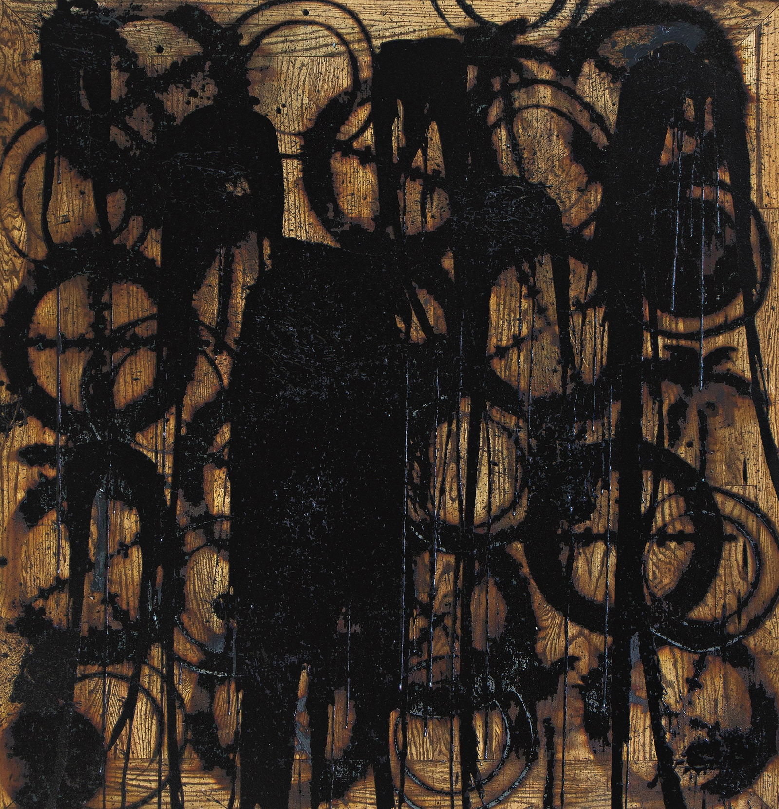 Rashid Johnson (b. 1977), Untitled (Good Days), 2014.: Rashid Johnson(b. 1977)Untitled (Good Days).Archival inkjet print and color screenprint with industrial rubber flocking on wove paper, 2014.Signed, dated and numbered 34/40 in pencil, verso. Published