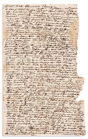 (AMERICAN INDIANS.) Ebenezer Russell. Letter from an Illinois frontiersman on the Sauk and Fox, and