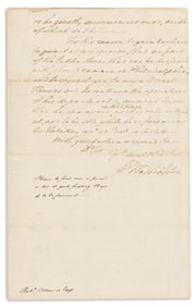 (AMERICAN REVOLUTION--1777.) George Washington. Letter anticipating the coming British campaign