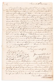 (AMERICAN REVOLUTION--1777.) John Wereat. Three letters from the once and future Governor of