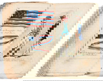 (AMERICAN REVOLUTION--HISTORY.) Matthias C. Sprengel. Allgemeines historisches Taschenbuch . . . der