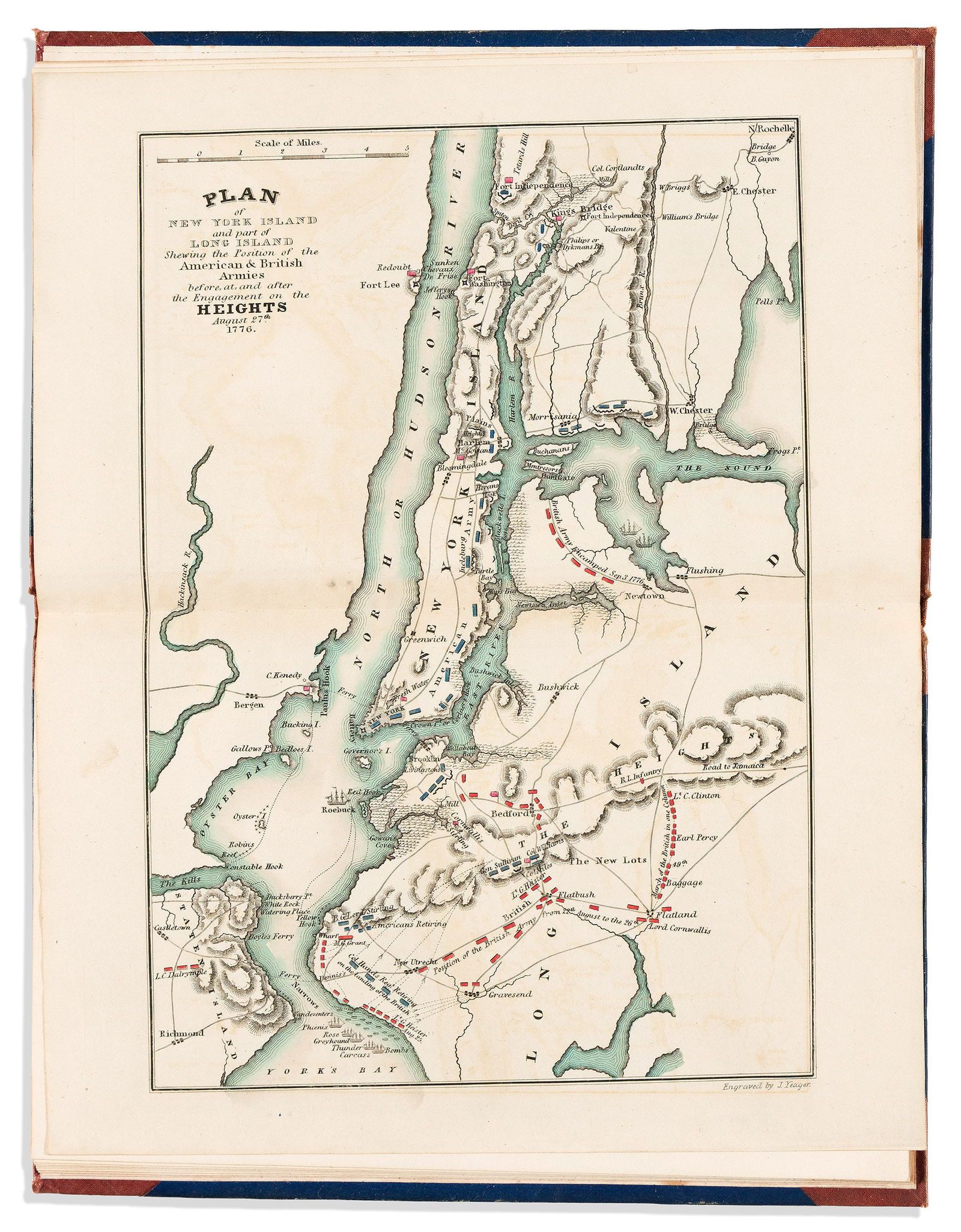 (AMERICAN REVOLUTION--HISTORY.) [John Marshall.] Atlas to Marshall's Life of Washington.: [John Marshall.] Atlas to Marshall's Life of Washington. Philadelphia: J. Crissy, [1832]10 hand-colored double-page maps, engraved title page. 8vo, original ½ cloth with original printed cover la