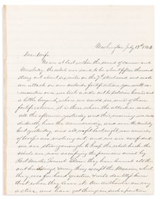 (CIVIL WAR.) Charles M. Heaton. Letters of a clerk in Washington through the war. Washington,