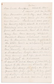 (CIVIL WAR--CONFEDERATE.) Letters to David Copeland Randolph with inside discussion of the war.