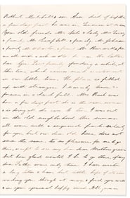 (CIVIL WAR--CONFEDERATE.) Jane Steptoe Cobb. Letter discussing a visit by General Lee's family.