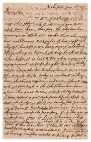 (CIVIL WAR--CONFEDERATE.) Junius Fowlkes. Letter written from defenses of Atlanta, predicting a