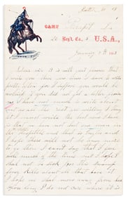 (CIVIL WAR--CONNECTICUT.) George F. Edgerton. Letters of a soldier stationed just outside occupied
