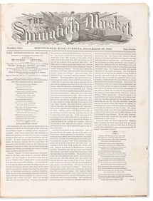 (CIVIL WAR--MASSACHUSETTS.) The Springfield Musket, 4 issues of the newspaper of the "Fair for the