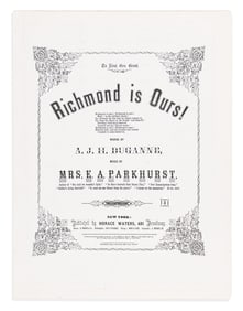 (CIVIL WAR--MUSIC.) Susan McFarland Parkhurst. Group of 12 pieces of sheet music composed by an