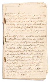 (CIVIL WAR--OHIO.) Martin Register Andrews. Diary kept with the Signal Corps in eastern Tennessee.