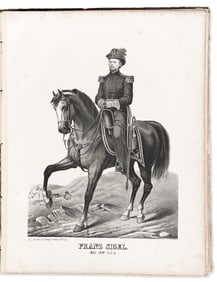 (CIVIL WAR--PRINTS.) Portfolio of lithograph portraits by Ehrgott, Forbriger & Co. and others.