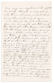(CIVIL WAR--PRISON.) A woman writes to a Union officer about a recent death at Andersonville.