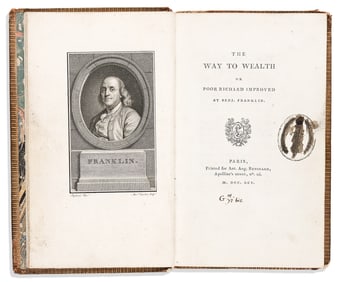 FRANKLIN. The Way to Wealth; or, Poor Richard Improved. Paris, 1795