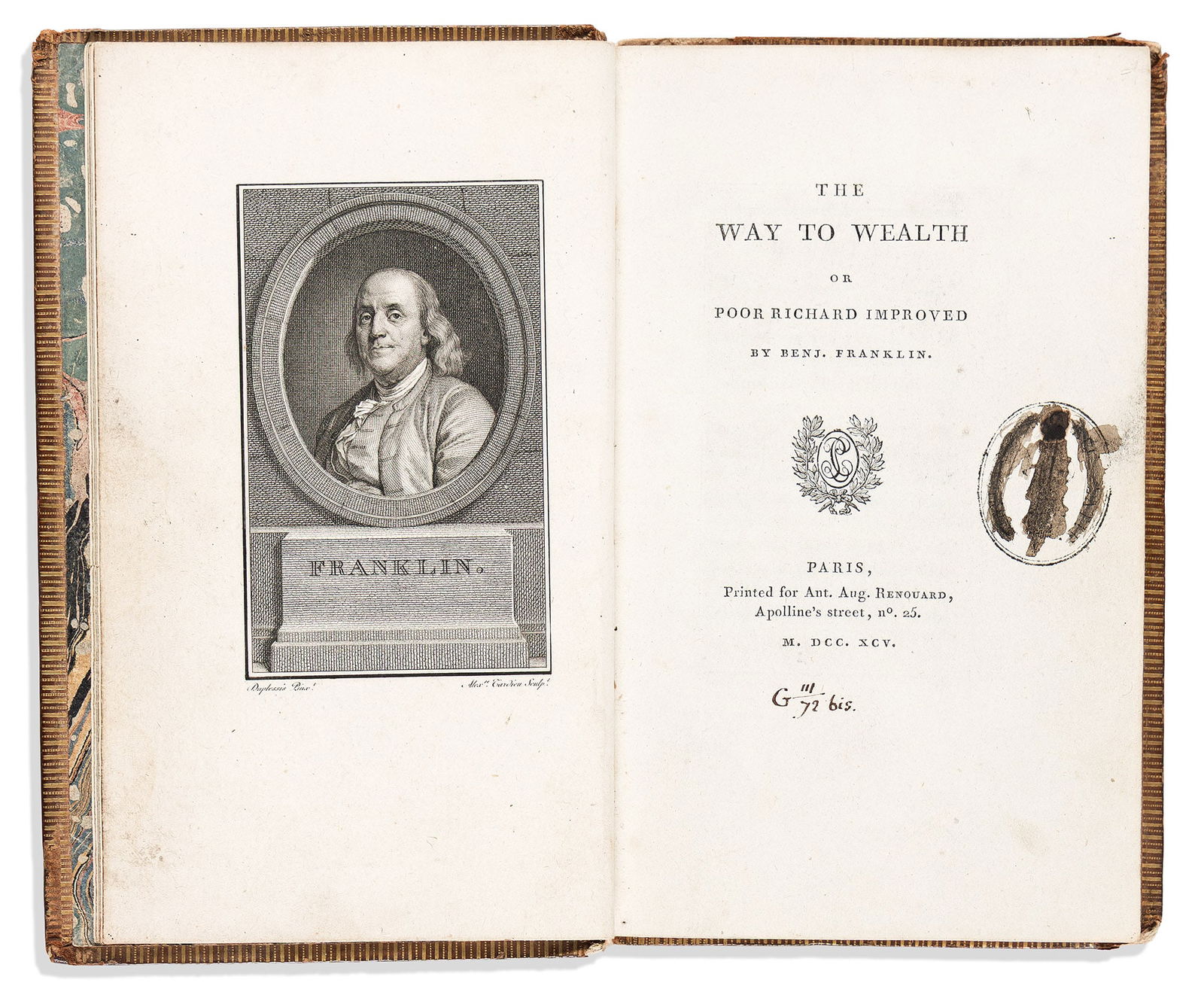 FRANKLIN. The Way to Wealth; or, Poor Richard Improved. Paris, 1795 (1 of 1)