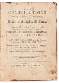 (FREEMASONRY.) The Constitutions of the Ancient and Honourable Fraternity of Free and Accepted