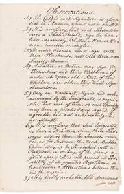 (IMMIGRATION.) Manuscript forms for bringing Dutch emigrants to America during the Federal era.